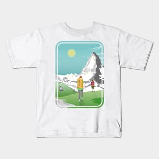 Matterhorn Switzerland Kids T-Shirt